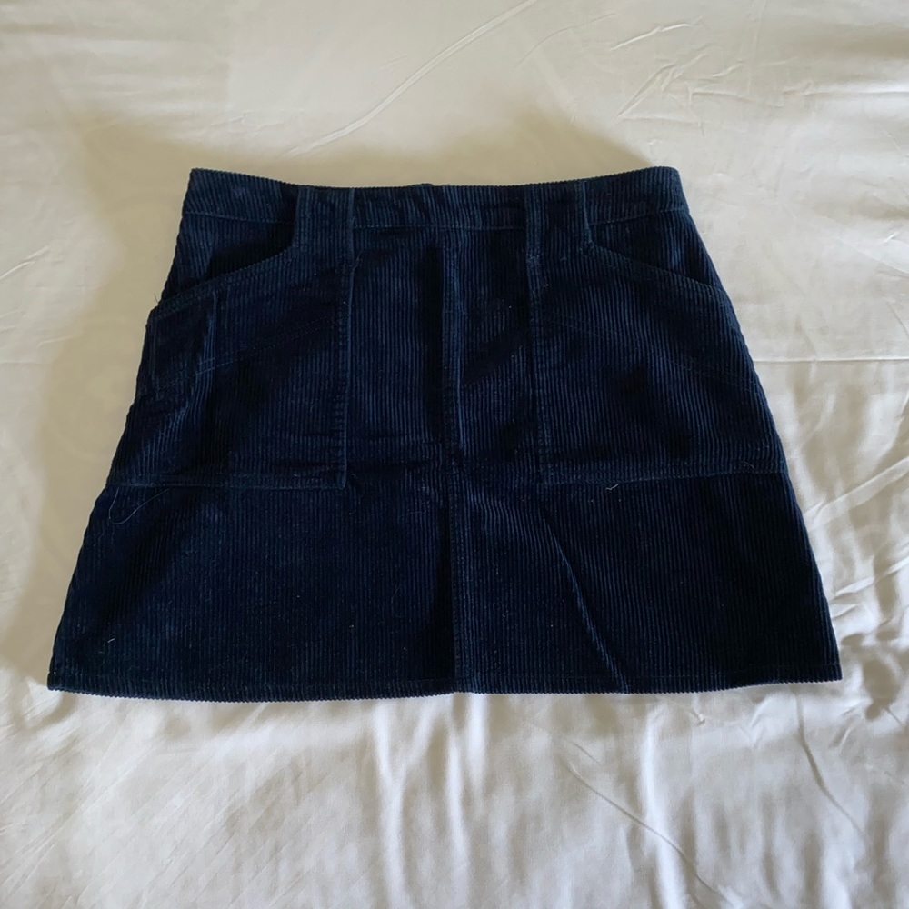 Corduroy mini skirt